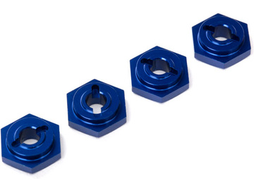 Traxxas Wheel hubs, hex, aluminum (blue-anodized) (4) / TRA7154X