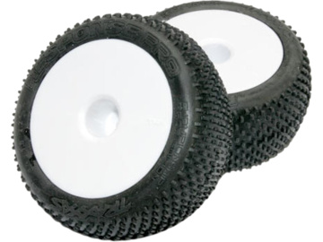 Traxxas Tires & wheels 2.2", Dished white wheels, Response Pro 2.2 tires (2) Traxxas Tires & wheels 2.2", Dished white wheels, Response Pro 2.2 tires (2) / TRA7175