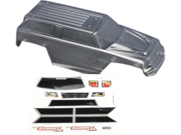Traxxas Body, 1/16 Summit (clear, requires painting)/ grill, lights decal sheet Traxxas Body, 1/16 Summit (clear, requires painting)/ grill, lights decal sheet / TRA7211