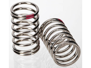 Traxxas Spring, shock (nickel finish) (GTR) (2.77 rate, pink) (2) Traxxas Spring, shock (nickel finish) (GTR) (2.77 rate, pink) (2) / TRA7244A