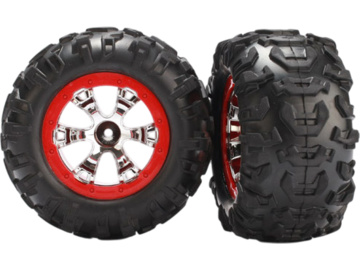 Traxxas kolo 2.2", disk Geode chrom-červený, pneu Canyon AT (pár) Traxxas kolo 2.2", disk Geode chrom-červený, pneu Canyon AT (pár) / TRA7272