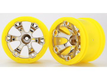 Traxxas Wheels 2.2", Geode chrome-yellow (2) / TRA7275