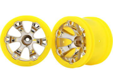 Traxxas disk 2.2" Geode chrom-žlutý (2) Traxxas disk 2.2" Geode chrom-žlutý (2) / TRA7275
