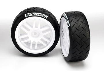 Traxxas Tires & wheels 1.9", Rally wheels, BFGoodrich Rally tires (2) / TRA7372