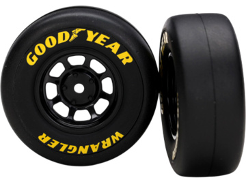 Traxxas Tires & wheels 1.9", 8-spoke black wheels, Goodyear Wrangler tires (2) Traxxas Tires & wheels 1.9", 8-spoke black wheels, Goodyear Wrangler tires (2) / TRA7378