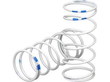 Traxxas Spring, shock, white (GTR long) (0.892 rate blue) (2) Traxxas Spring, shock, white (GTR long) (0.892 rate blue) (2) / TRA7448