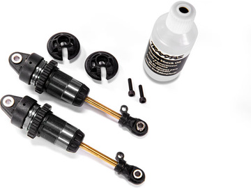 Traxxas Shocks, GTR long hard-anodized, PTFE-coated, TiN shafts (2) Traxxas Shocks, GTR long hard-anodized, PTFE-coated, TiN shafts (2) / TRA7461X