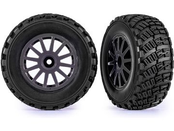 Traxxas kolo 2.2/3.0", disk Rally šedý, pneu gravel (2) Traxxas kolo 2.2/3.0", disk Rally šedý, pneu gravel (2) / TRA7473-GRAY