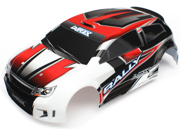 Traxxas karosérie červená, samolepky: LaTrax Rally / TRA7515