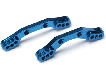 Traxxas Shock towers, front & rear, 6061-T6 aluminum (blue-anodized) / TRA7537X