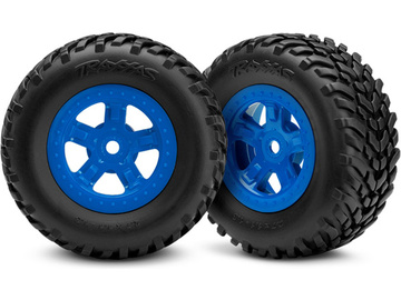 Traxxas kolo 1.8/1.4", disk SCT modrý, pneu SCT (2) / TRA7674