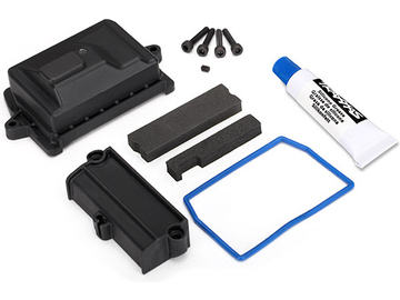 Traxxas Box, receiver (sealed)/ wire cover/ foam pads/ silicone grease/ 3x15 CS (4) / TRA7724