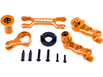 Traxxas Steering bellcranks/ draglink (6061-T6 aluminum, orange-anodized) (fits X-Maxx) Traxxas Steering bellcranks/ draglink (6061-T6 aluminum, orange-anodized) (fits X-Maxx) / TRA7746-ORNG