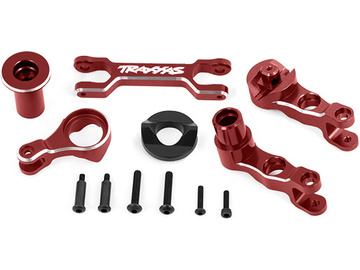 Traxxas páky řízení hliníkové červeně eloxované (pro X-Maxx) / TRA7746-RED