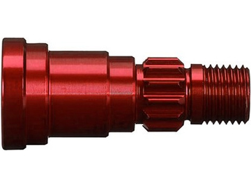 Traxxas Stub axle, aluminum (red-anodized) (1) / TRA7753R