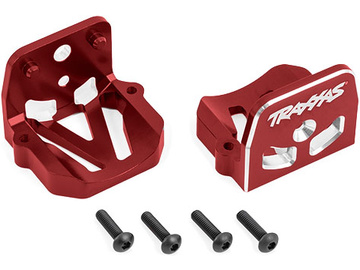Traxxas Motor mounts, 6061-T6 aluminum (red-anodized) (front & rear) / TRA7760-RED