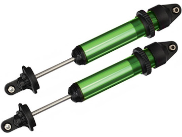 Traxxas Shocks, GTX, aluminum, green-anodized (fully assembled w/o springs) (2) Traxxas Shocks, GTX, aluminum, green-anodized (fully assembled w/o springs) (2) / TRA7761G