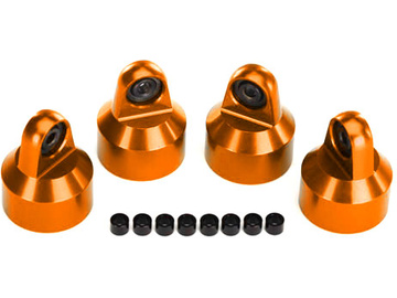 Traxxas Shock caps, aluminum (orange-anodized), GTX shocks (4) / TRA7764-ORNG