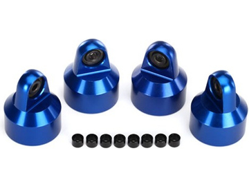 Traxxas Shock caps, aluminum (blue-anodized), GTX shocks (4) / TRA7764A