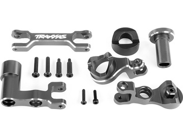 Traxxas Steering bellcranks (left & right)/ draglink (6061-T6 aluminum, gray-anodized) (fits XRT) / TRA7843-GRAY
