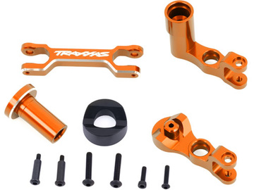 Traxxas Steering bellcranks (left & right)/ draglink (6061-T6 aluminum, orange-anodized) (fits XRT) / TRA7843-ORNG