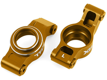 Traxxas Carriers, stub axle (orange-anodized 6061-T6 aluminum) (left & right) / TRA7852-ORNG