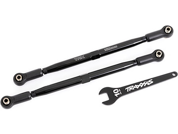 Traxxas Toe links, front (TUBES black-anodized, 6061-T6 aluminum) (2) (for #7895) / TRA7897A