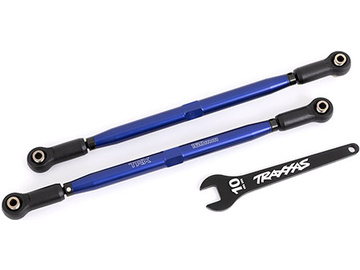 Traxxas Toe links, front (TUBES blue-anodized, 6061-T6 aluminum) (2) (for #7895) / TRA7897X