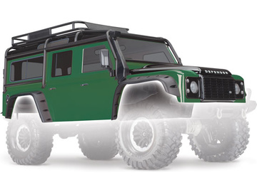 Traxxas Body, Land Rover Defender, green, complete Traxxas Body, Land Rover Defender, green, complete / TRA8011G