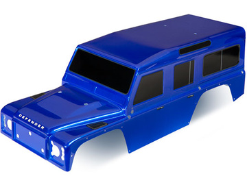 Traxxas Body, Land Rover® Defender®, blue (painted)/ decals / TRA8011T