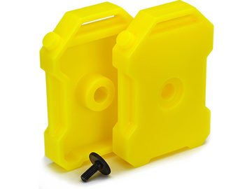 Traxxas Fuel canisters (yellow) (2) / TRA8022A