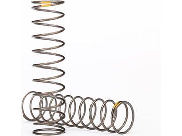 Traxxas Springs, shock (natural finish) (GTS) (0.22 rate, yellow stripe) (2) / TRA8042