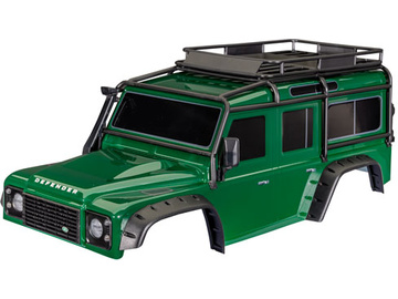 Traxxas karosérie TRX-4 Land Rover Defender zelená (bezsponková) Traxxas karosérie TRX-4 Land Rover Defender zelená (bezsponková) / TRA8050-GRN