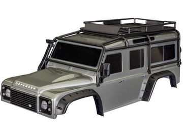 Traxxas karosérie TRX-4 Land Rover Defender stříbrná (bezsponková) Traxxas karosérie TRX-4 Land Rover Defender stříbrná (bezsponková) / TRA8050-SLVR