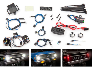 Traxxas LED light set, complete with power supply (fits #9111 or 9112 body) / TRA8090