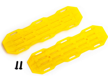 Traxxas Traction boards, yellow/ mounting hardware / TRA8121A