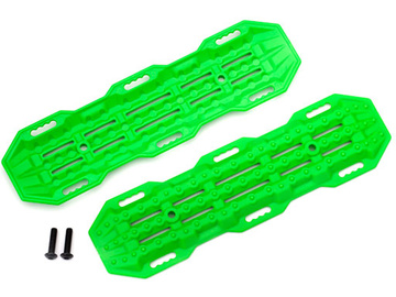 Traxxas Traction boards, green/ mounting hardware / TRA8121G
