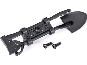 Traxxas Shovel/ axe (black)/ accessory mount / TRA8122-BLK
