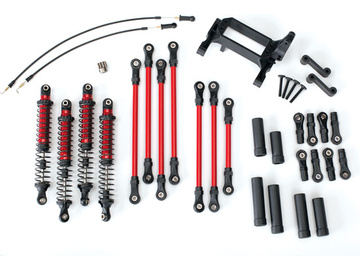 Traxxas konverzní sada vyššího zdvihu kol červená: TRX-4 Traxxas konverzní sada vyššího zdvihu kol červená: TRX-4 / TRA8140R
