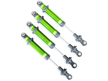 Traxxas Shocks, GTS, aluminum (green-anodized) (without springs) (4) (for #8140) / TRA8160-GRN