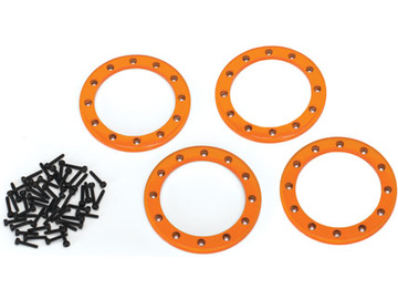 Traxxas hliníkový beadlock kroužek 2.2" oranžový (4) / TRA8168A