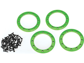Traxxas Beadlock rings, green 2.2" (aluminum) (4) Traxxas Beadlock rings, green 2.2" (aluminum) (4) / TRA8168G