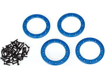 Traxxas Beadlock rings 1.9", blue (aluminum) (4) / TRA8169X