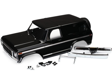 Traxxas Body, Ford Bronco, complete (black) (requires #8072X) Traxxas Body, Ford Bronco, complete (black) (requires #8072X) / TRA8188