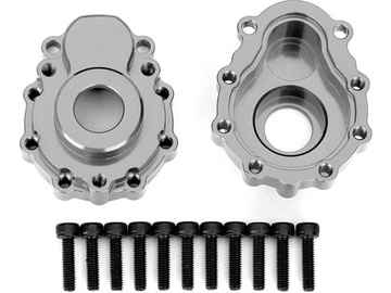 Traxxas Portal housings, outer, aluminum (charcoal gray-anodized) (2) / TRA8251A