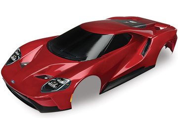 Traxxas Body, Ford GT, red (painted, decals applied) / TRA8311R