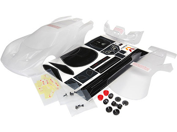 Traxxas Body, Ford GT (clear, requires painting)/ decal sheet / TRA8311