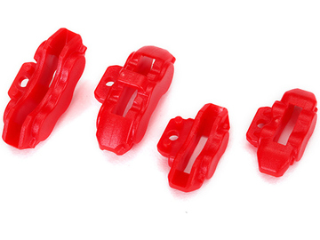 Traxxas Brake calipers (red), front (2)/ rear (2) / TRA8367