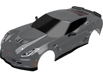 Traxxas Body, Chevrolet Corvette Z06, graphite (painted, decals applied) / TRA8386A