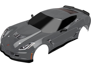 Traxxas Body, Chevrolet Corvette Z06, graphite (painted, decals applied) Traxxas Body, Chevrolet Corvette Z06, graphite (painted, decals applied) / TRA8386A